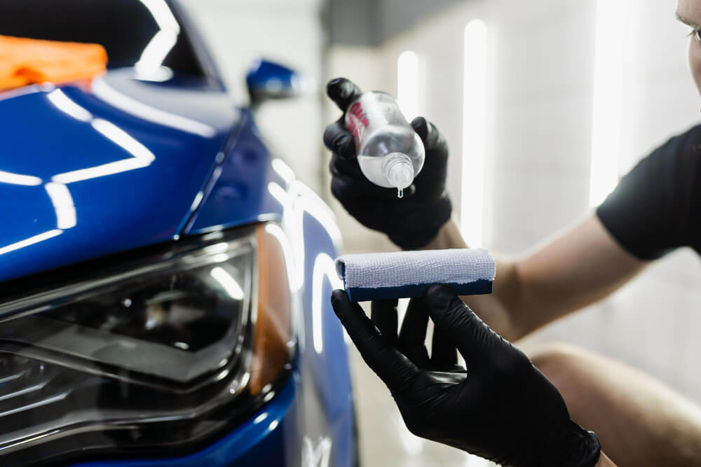 professional applying ceramic coating